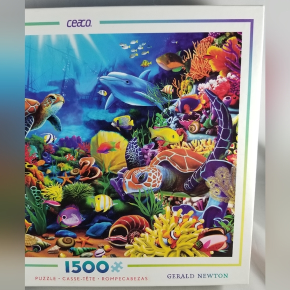 Ceaco Sea of Beauty Jigsaw Puzzle Gerald Newton 1500 Missing 1 Piece - Picture 3 of 12